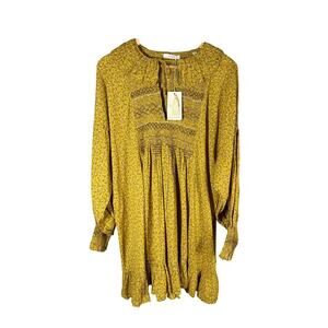 Doen Cordelia Ditsy Floral Mini  Dress Sunsoaked Foothills Size Medium